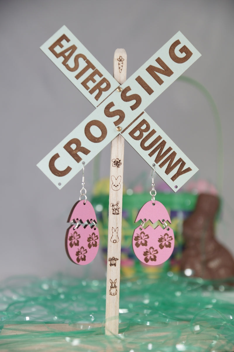 Easter Egg Hibiscus Earring