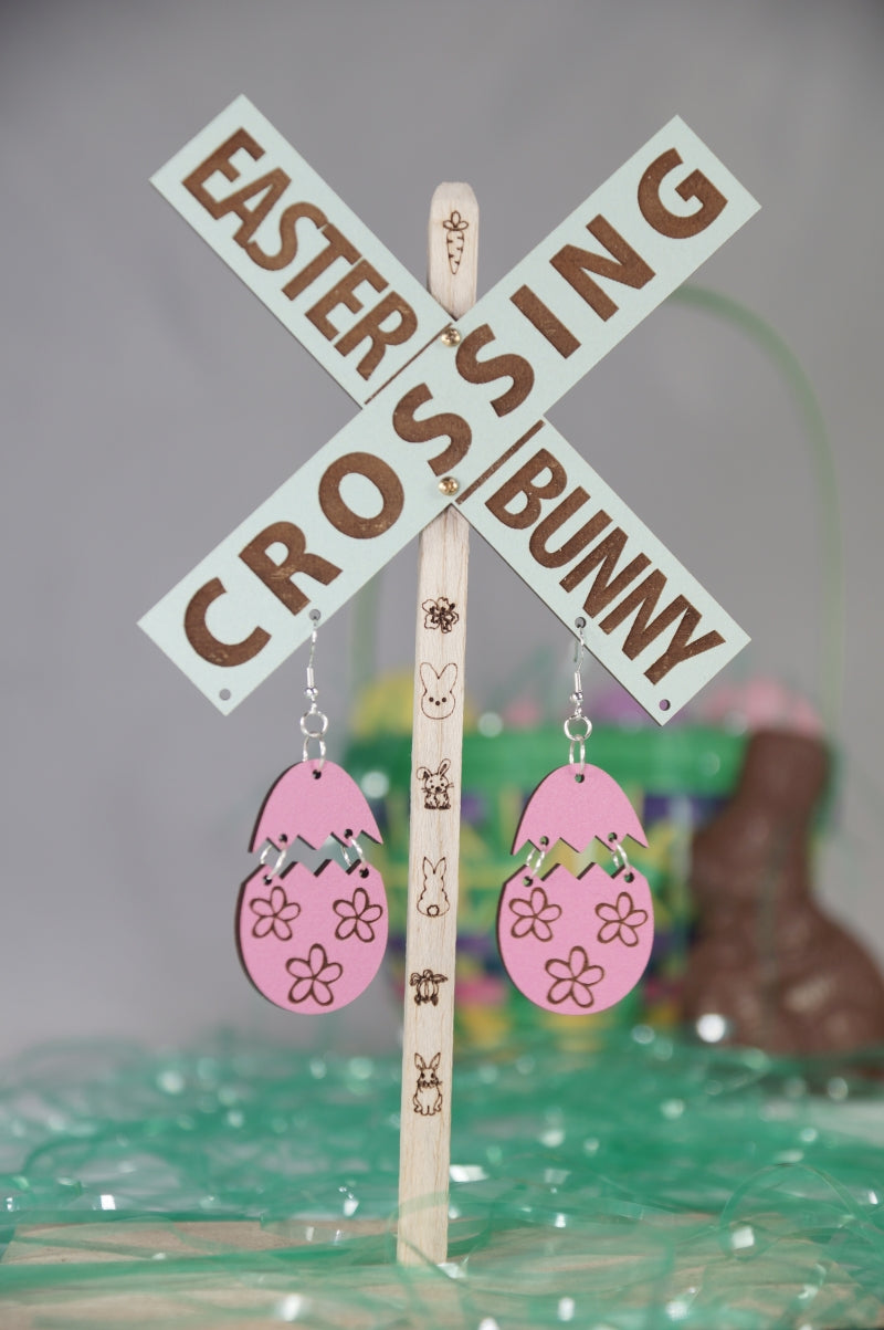 Easter Egg Plumeria Earring