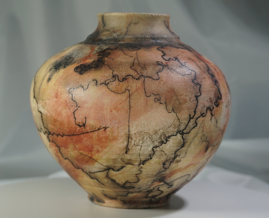 Horse Hair Raku Bowl #3