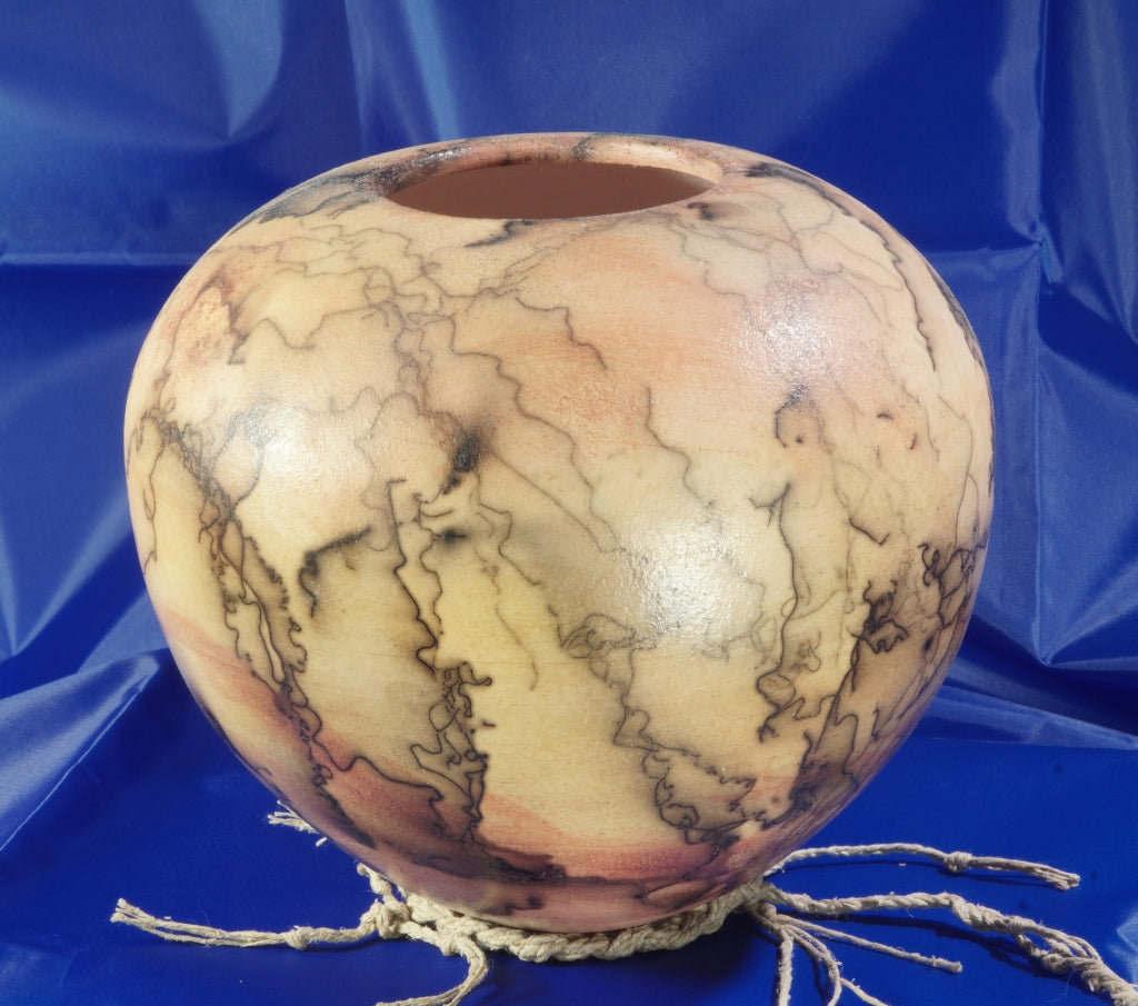 Horse Hair Raku Bowl #4